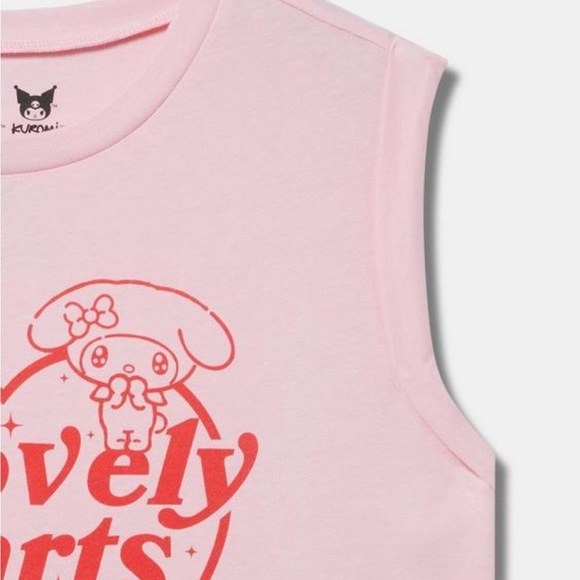 Torrid Pink Muscle Tee Sanrio Graphic - Picture 3 of 4